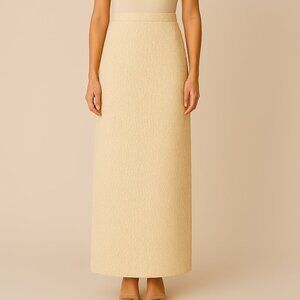 Vestida Ivory Lace Overlay Maxi Skirt Party Wedding
